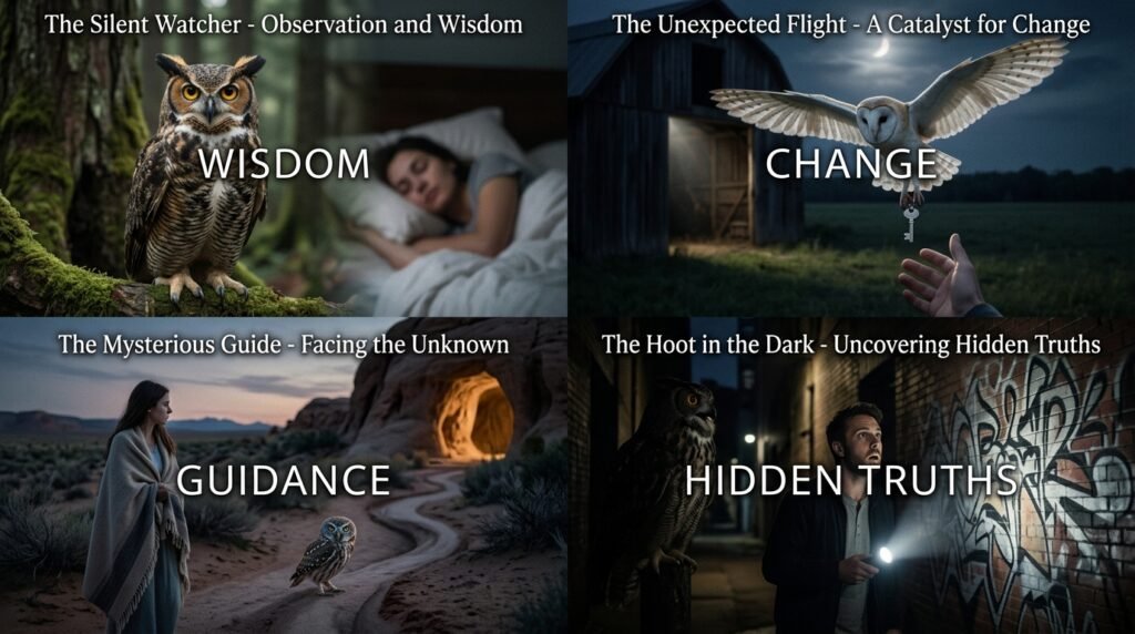 Common Owl Dream Scenarios and Their Meanings
