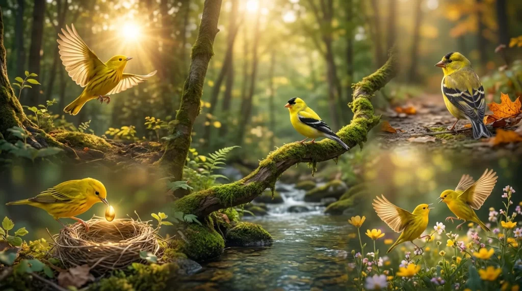 Common Yellow Bird Dream Scenarios and Their Meanings