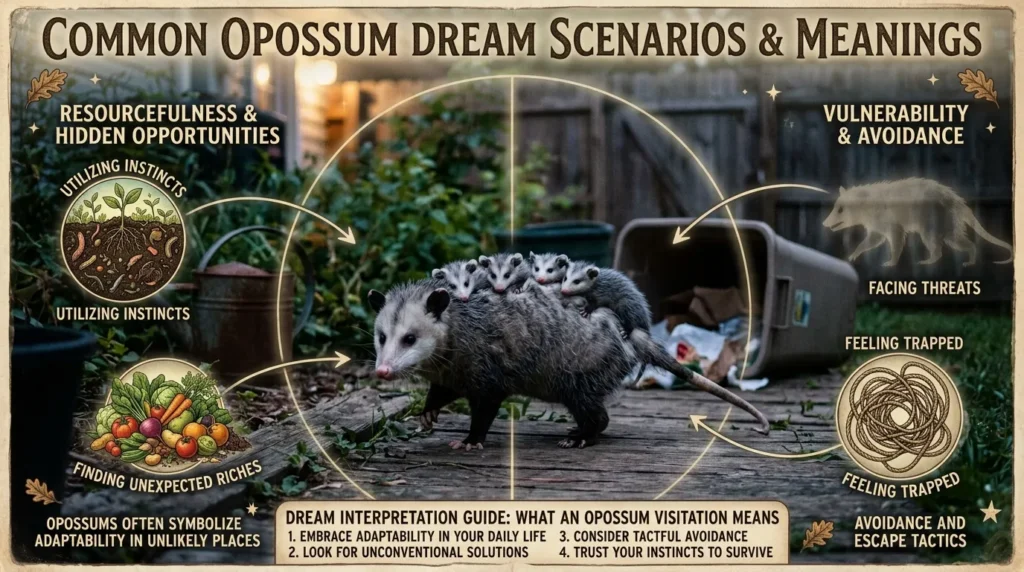 Common Opossum Dream Scenarios and Their Meanings