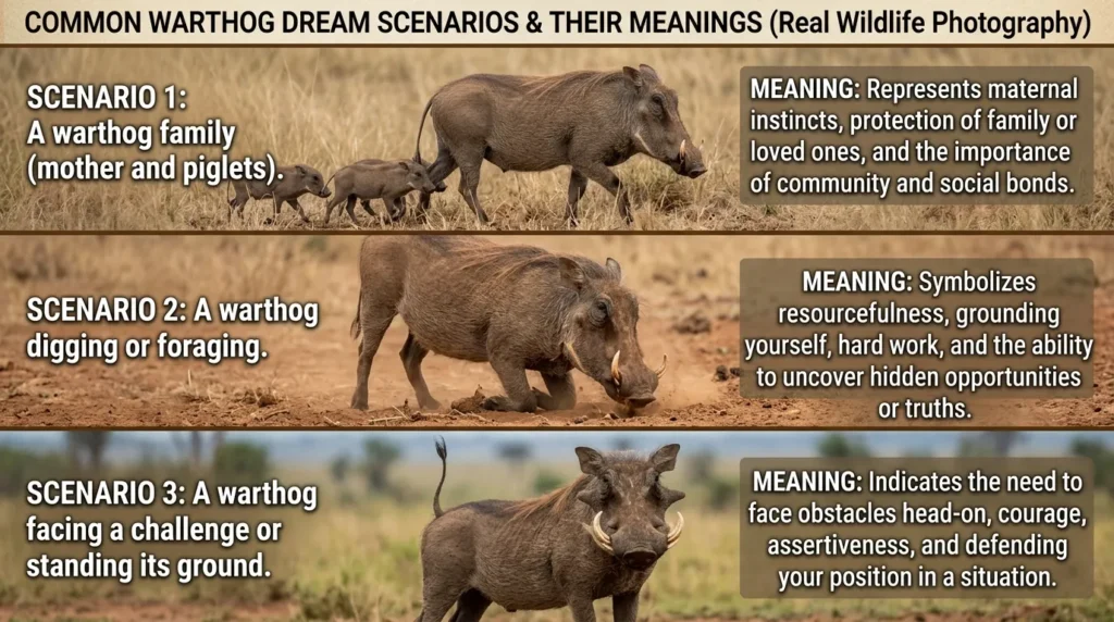 Common Warthog Dream Scenarios and Their Meanings