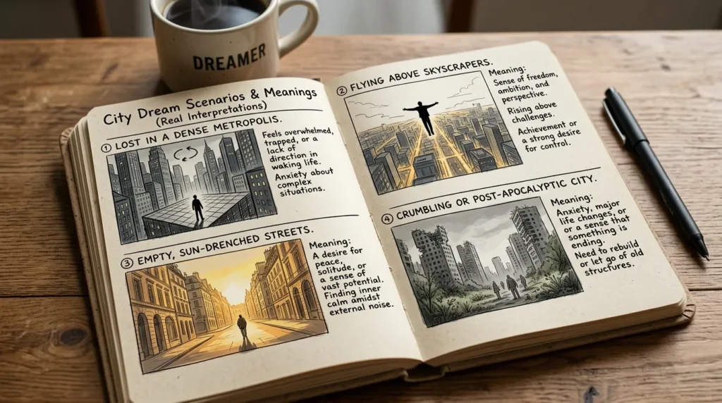 Different City Dream Scenarios and Their Meanings