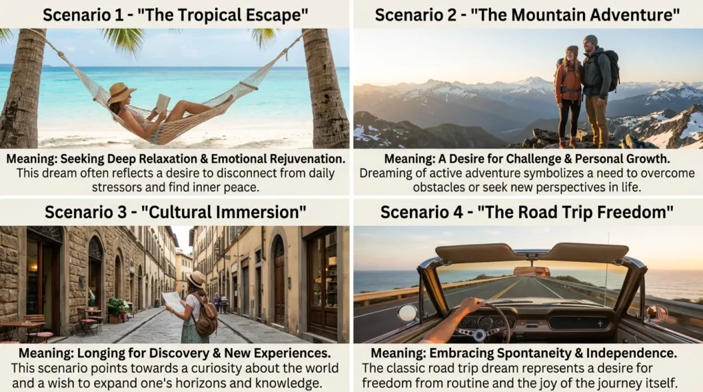 Different Summer Vacation Dream Scenarios and Their Meanings
