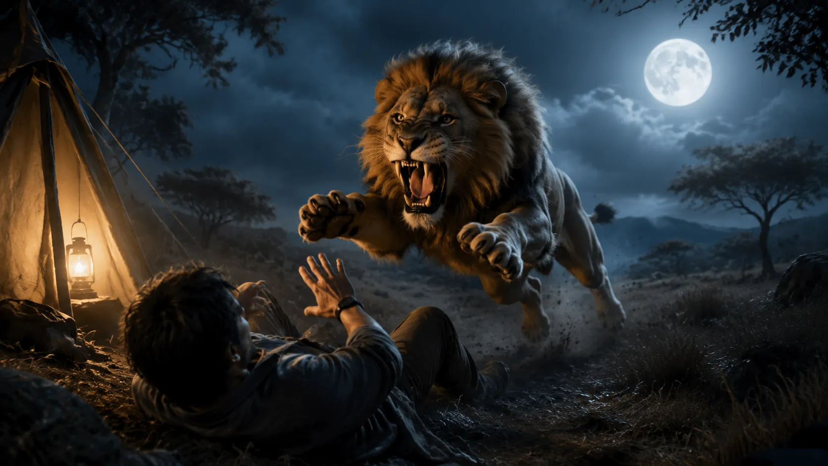 Dreaming About a Lion Attack