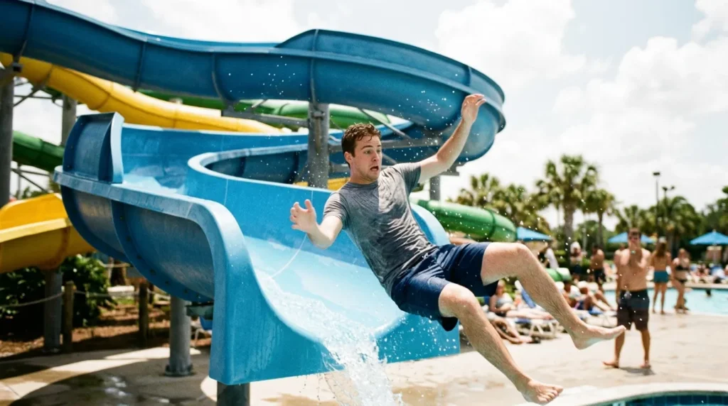 Dreaming About Falling Off the Waterslide