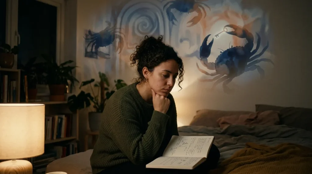 Emotional Blockages Revealed by Crab Dreams