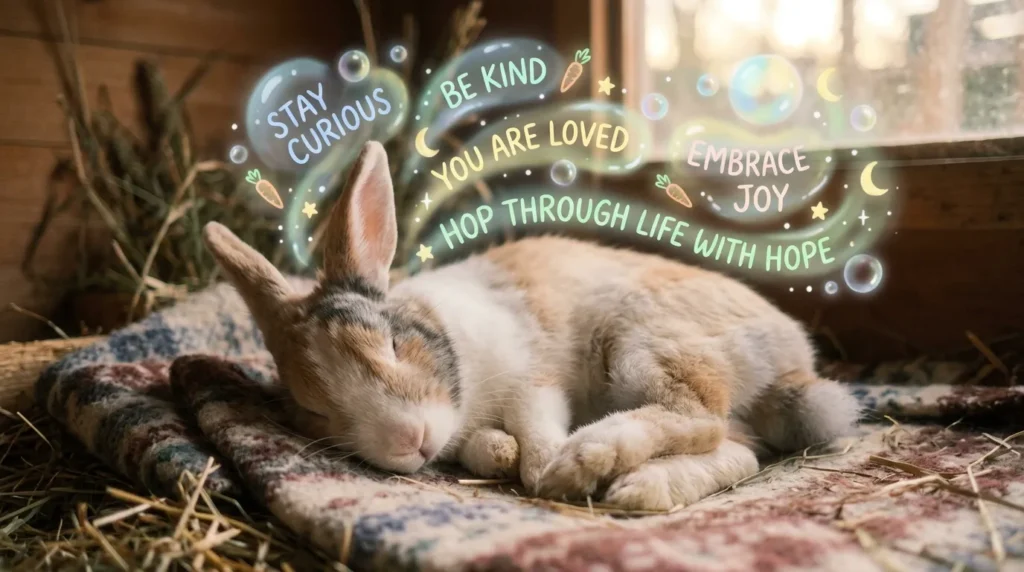 Positive Messages Hidden in Rabbit Dreams