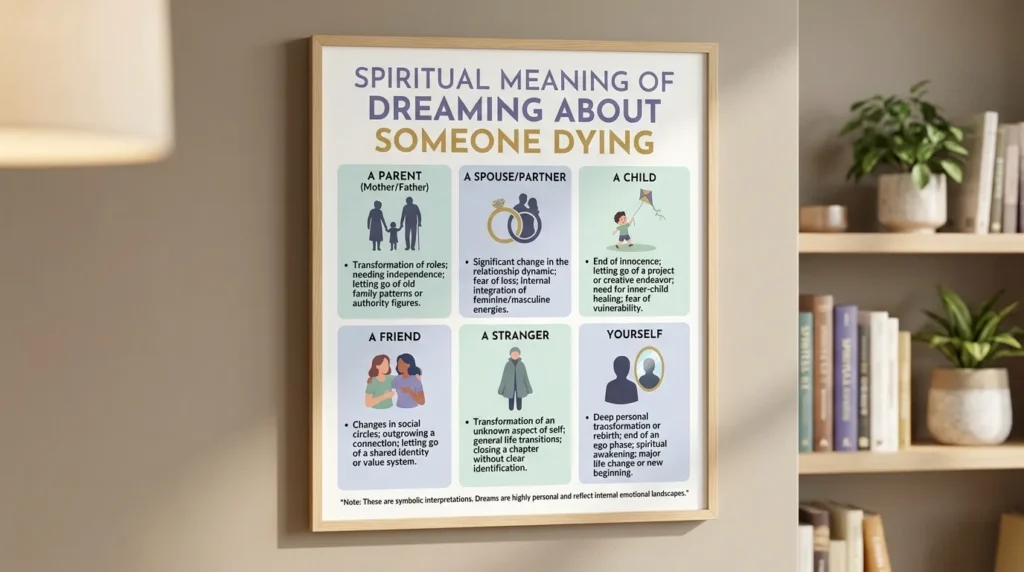Spiritual Meaning of Dreaming About Someone Dying Based on Who Dies