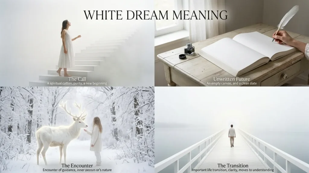 White Dream Meaning in Different Dream Scenarios
