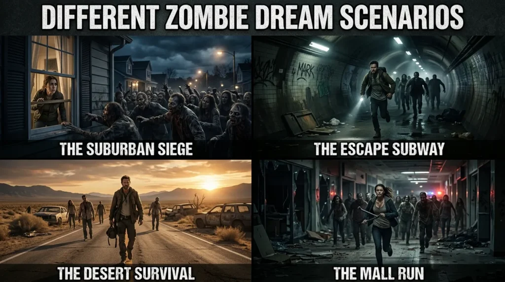 Different Zombie Dream Scenarios